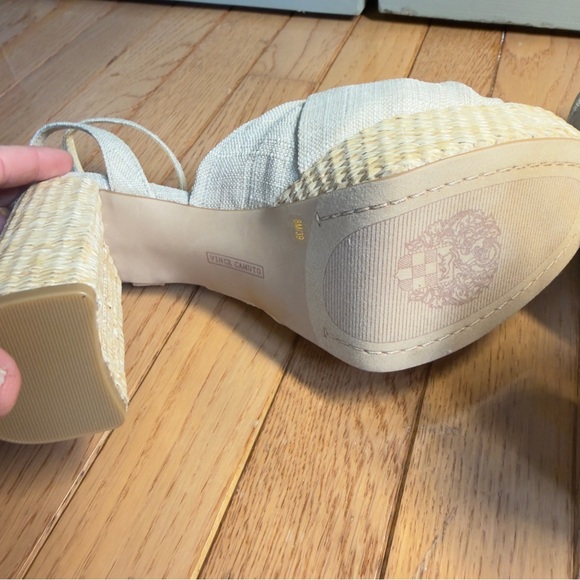 Vince Camuto Style Phebie Natural Platform Women's Sandal Sz 8. New In box - Picture 6 of 7